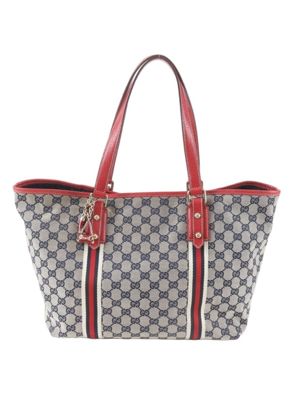 Gucci GG Canvas Leather Tote Shoulder Hand